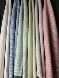 Swatches of striped fabrics