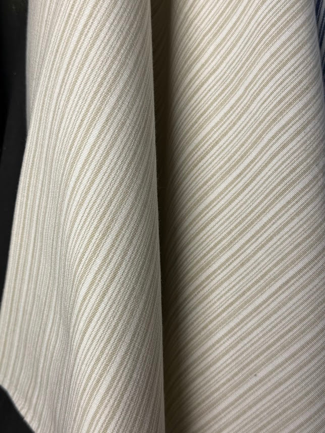 Cotton stripe in linen color