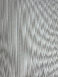  fabric featuring a small scale striped pattern in lavender tones