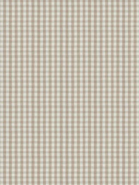 Yardage of Timeless Classics 21401 Linen fabric with a small check pattern, in beige and white colors.