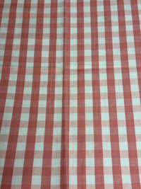 Red and white checkered fabric pattern