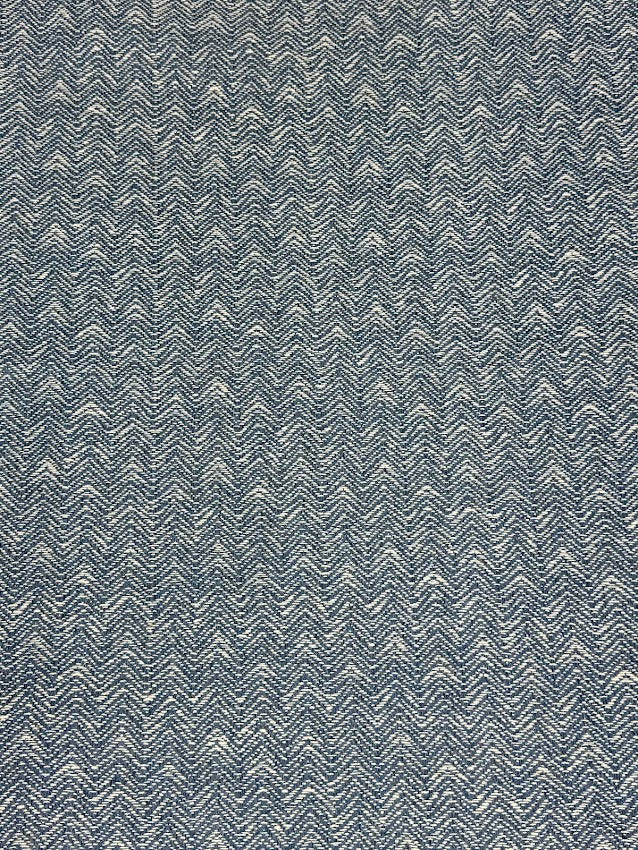 Textured blue and white patterned fabric
