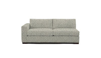 Sofa in beige leopard print fabric