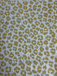 Leopard print pattern on a fabric background