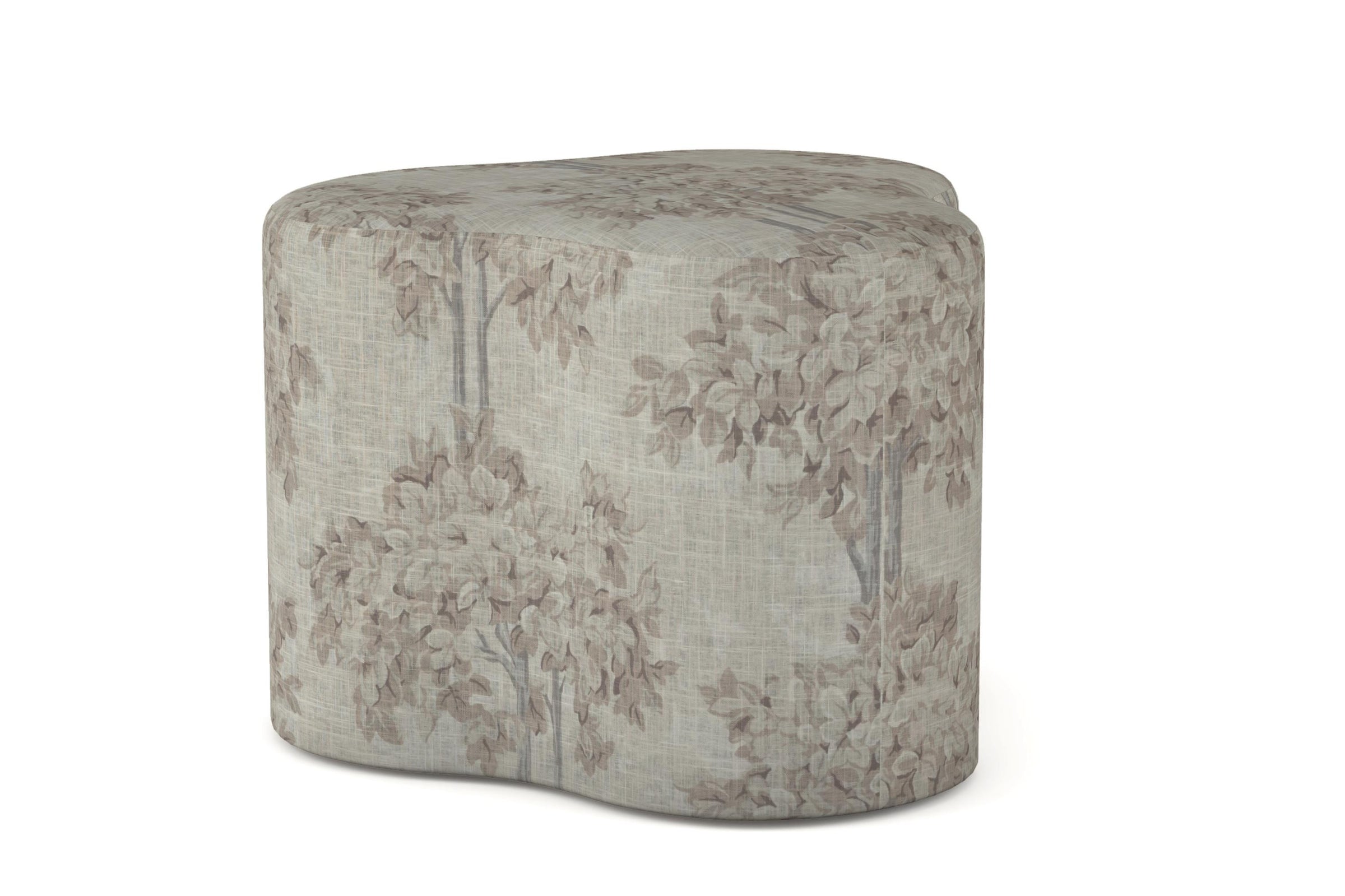 Tressa ottoman with floral pattern 