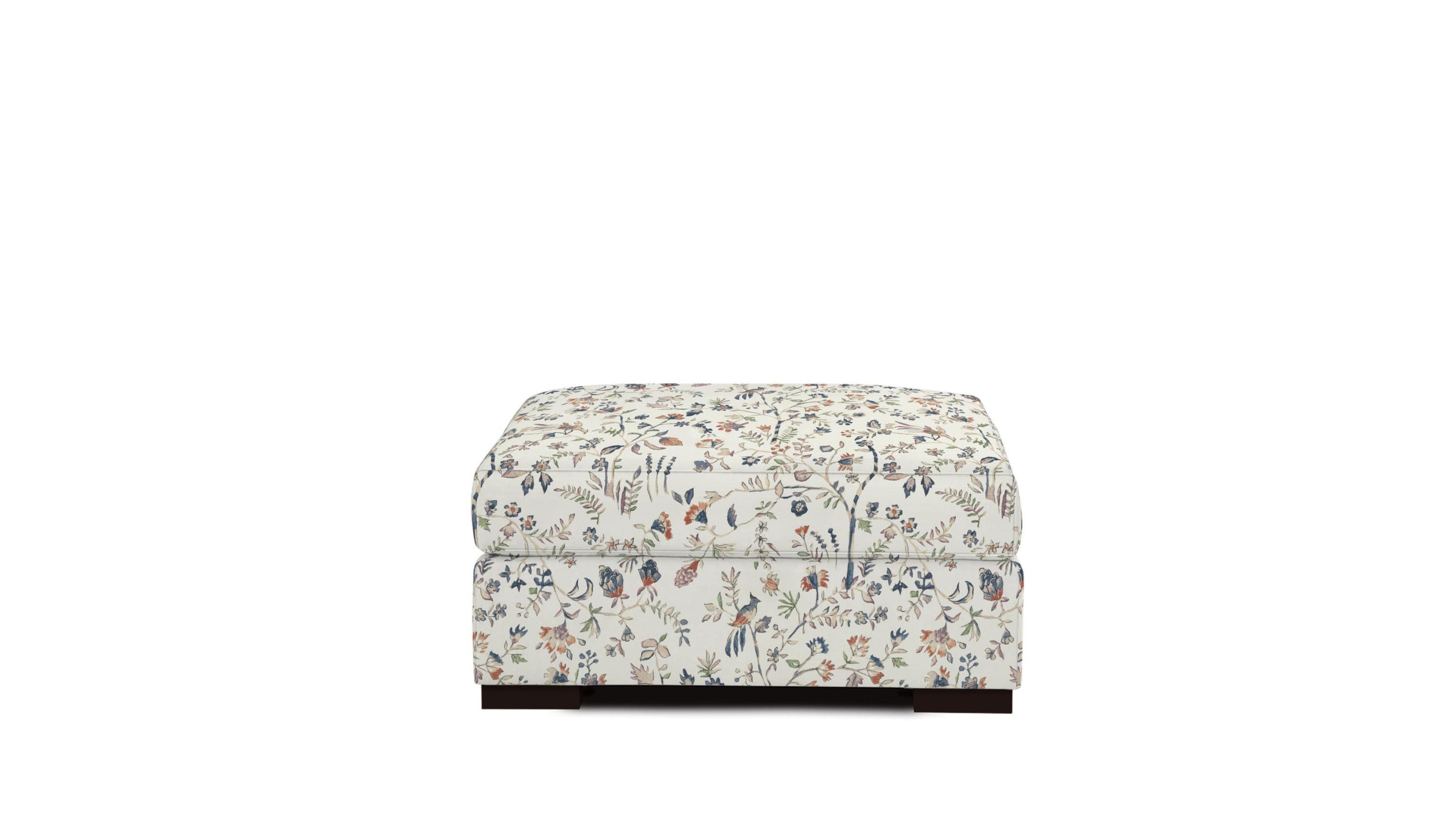 Myles Patterned ottoman on a white background