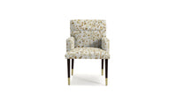 Floral-patterned marcy dining chair on a white background