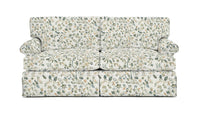Floral-patterned austin sofa on a white background