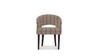 Dining Chair in rouge plaid fabric