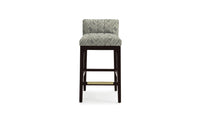 Tribeca counter stool with patterned cushion 