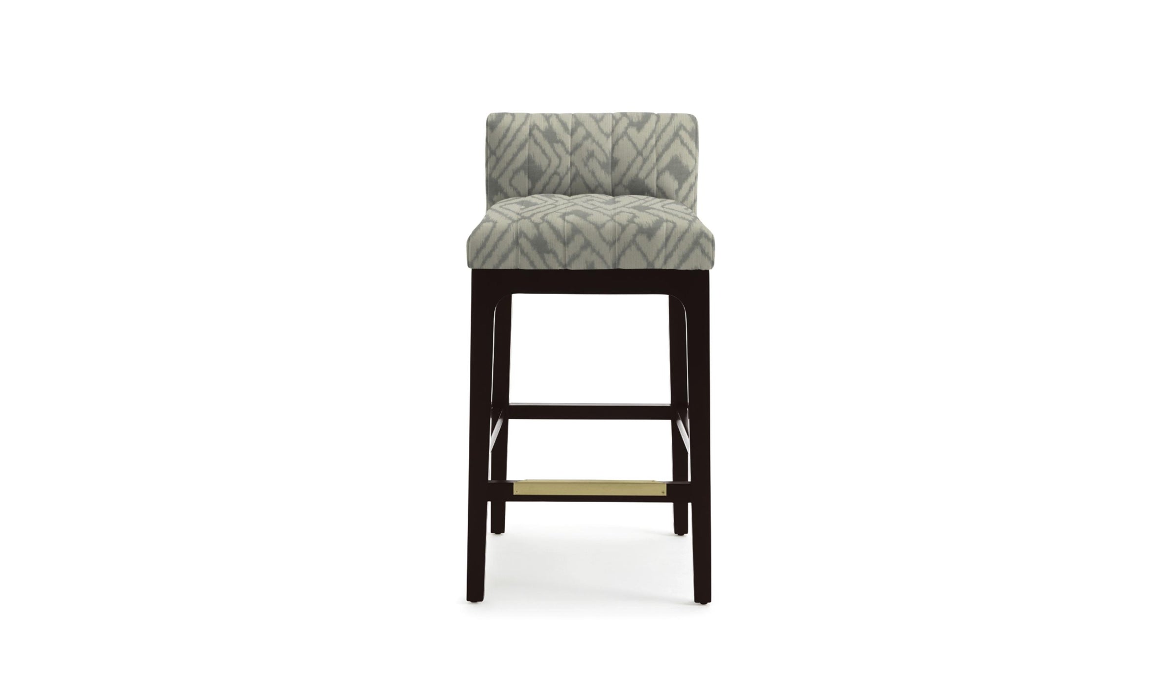 Tribeca counter stool with patterned cushion 