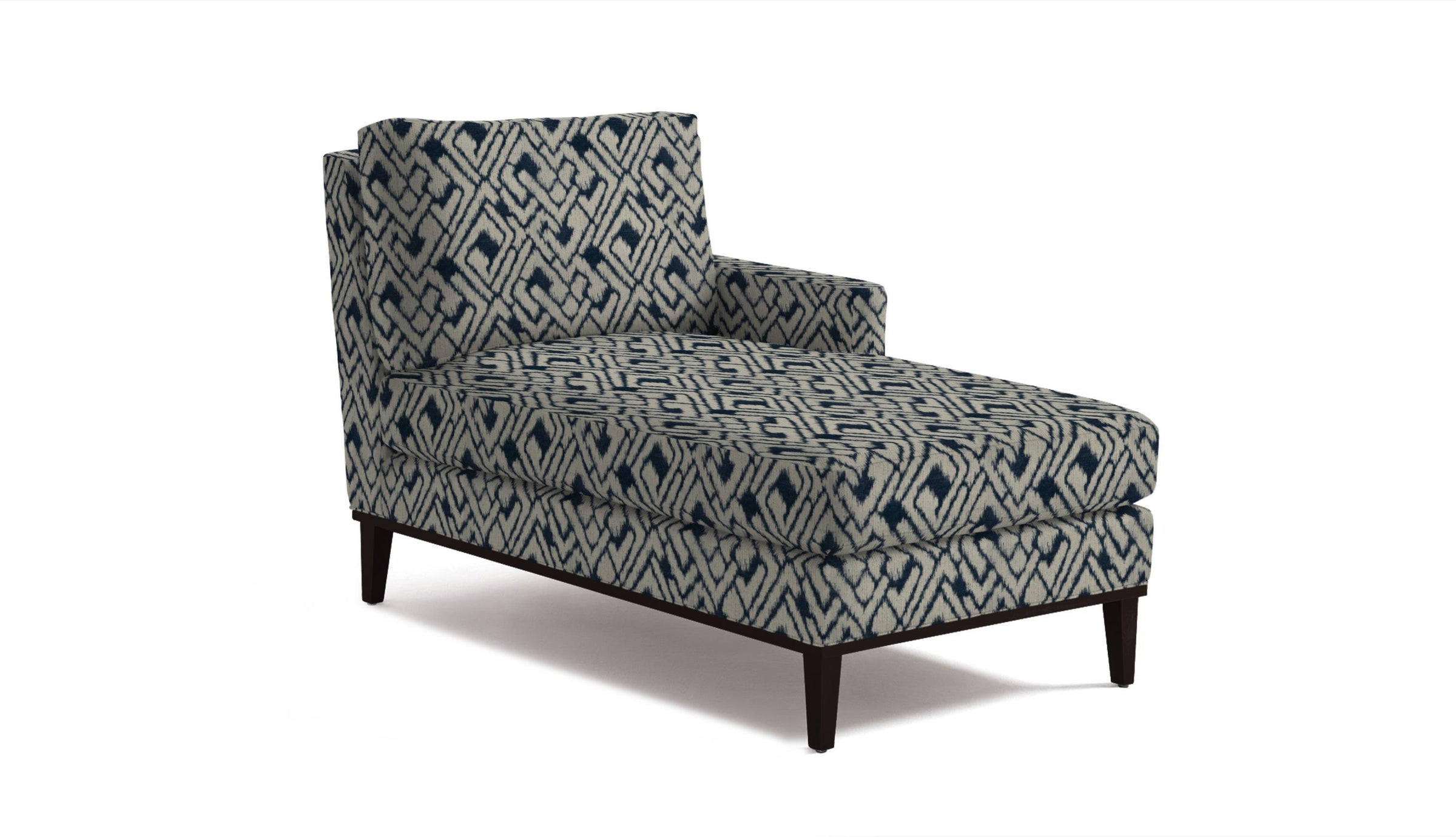 Patterned webster chaise