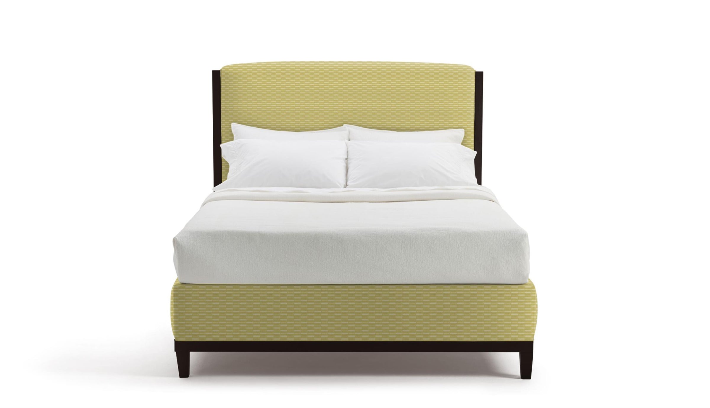 Bedframe showing fabric 90145 Daisy