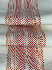 Folded fabric striped pattern Pansy