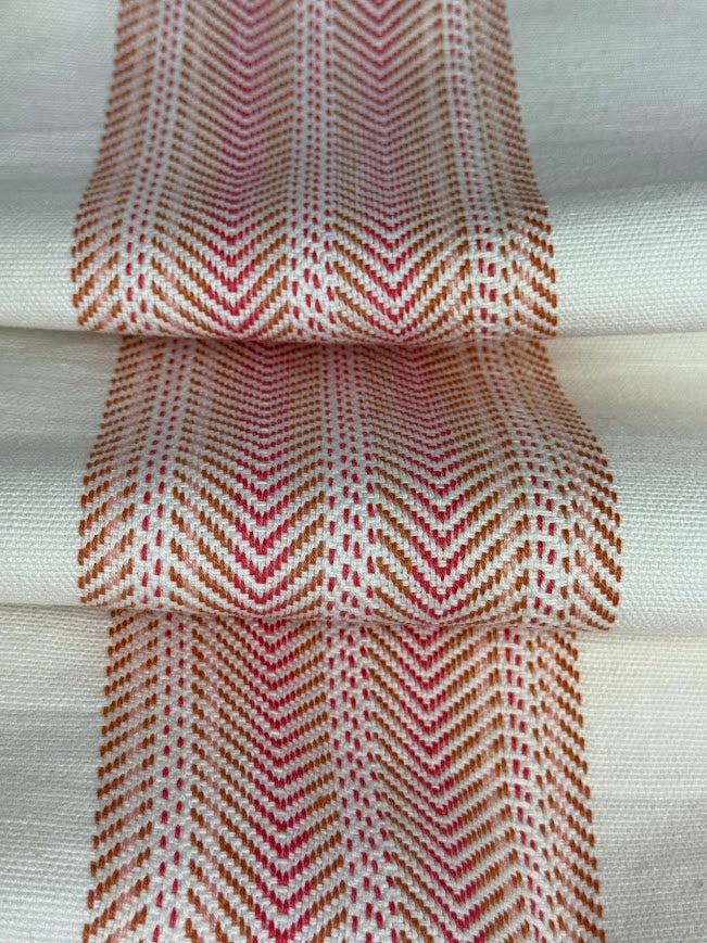 Folded fabric striped pattern Pansy