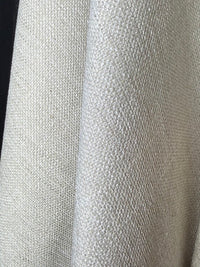 Close-up of textured white fabric