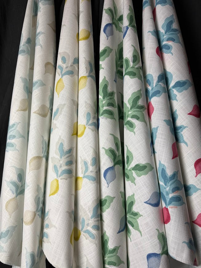 All colorways of radish fabric