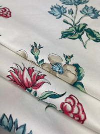 Folded floral fabric