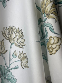 Close up of floral fabric