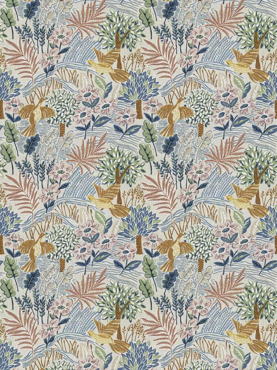 Fabric by the yard - Heritage 23124 Blue Garden