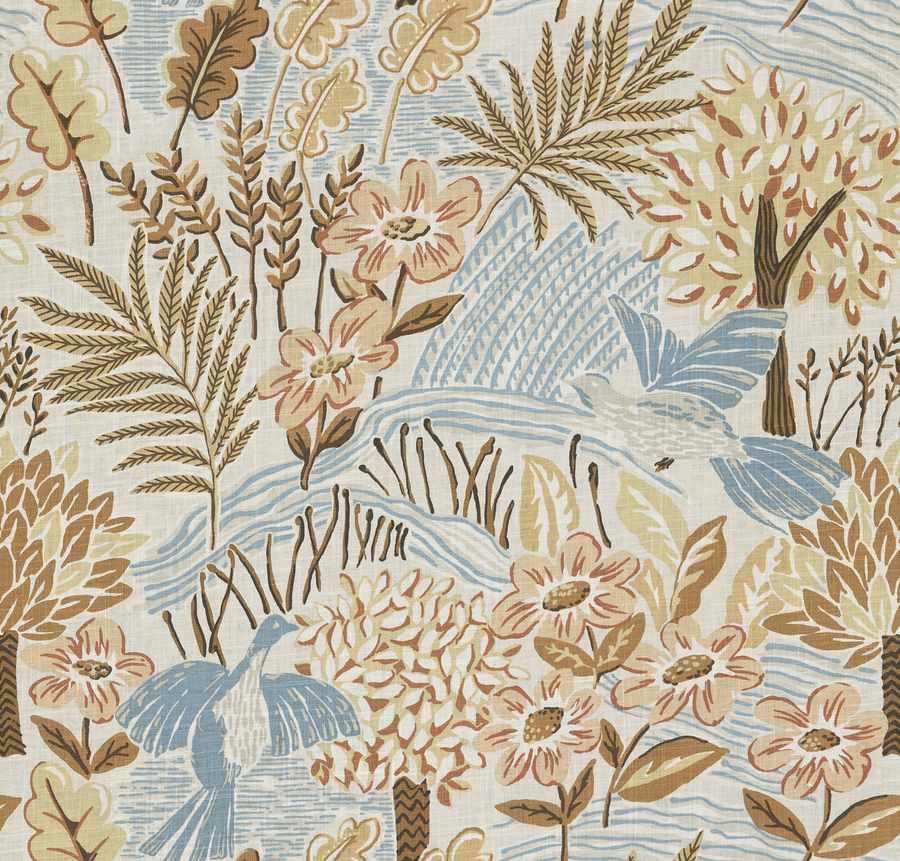 Fabric by the yard - Heritage 23124 Sienna Scape