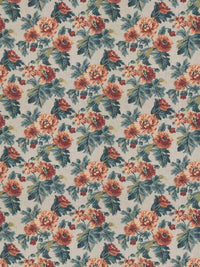 Fabric by the yard - Heritage 04280 Teal Nature