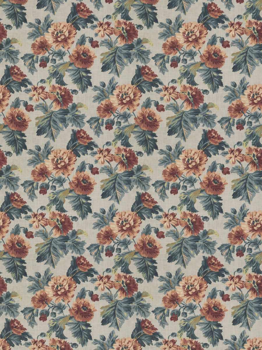 Fabric by the yard - Heritage 04280 Teal Nature