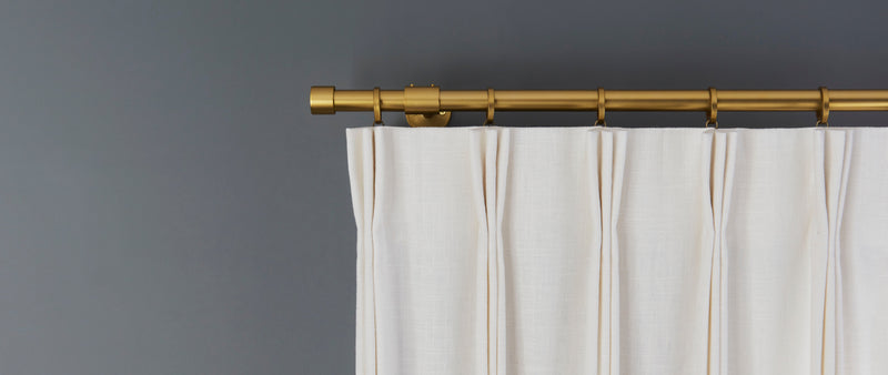 Quick Ship Panel, French Pleat, Rosemary Linen