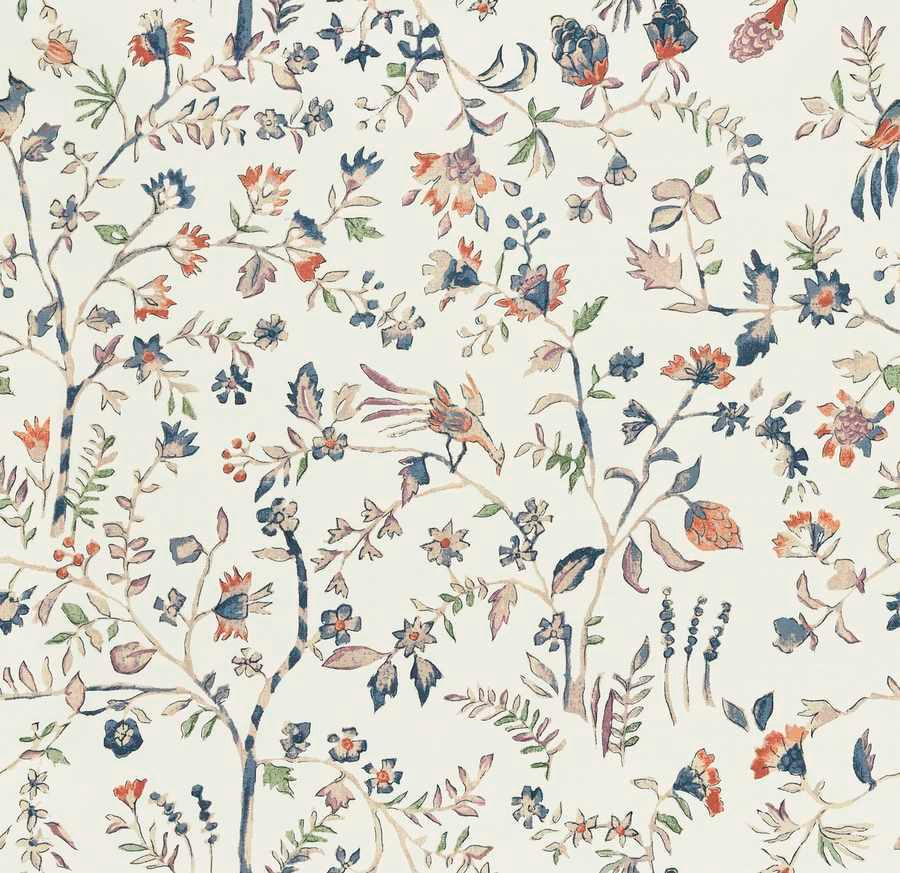 Fabric by the yard - Heritage 23131 Blue Multi