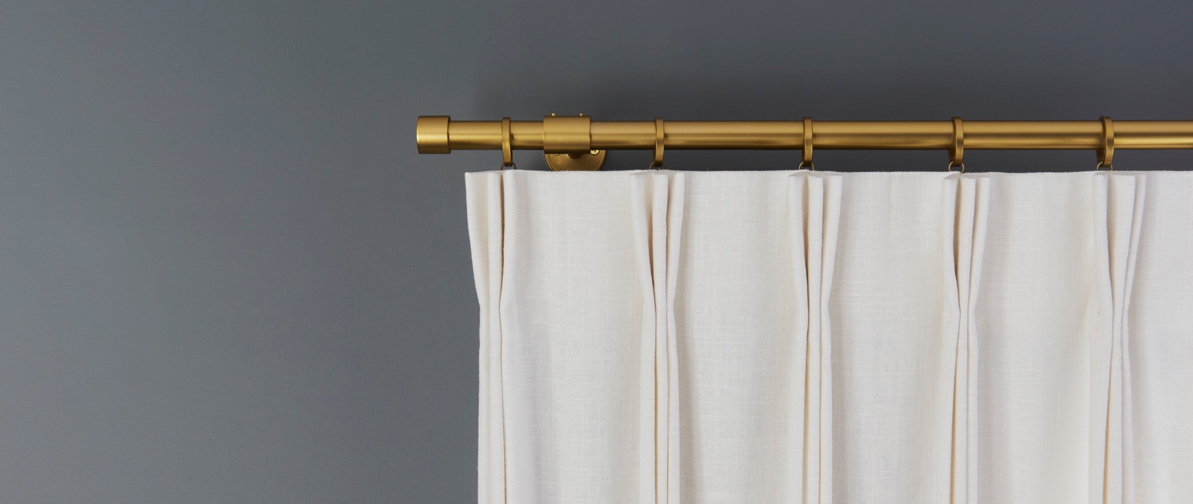 Quick Ship Panel, Pinch Pleat, Rosemary Linen