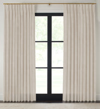 Quick Ship Panel, Pinch Pleat, Rosemary Linen, Double Width