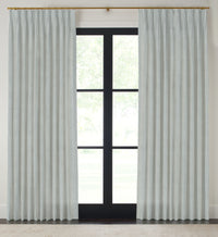 Quick Ship Panel, Pinch Pleat, Rosemary Linen, Double Width