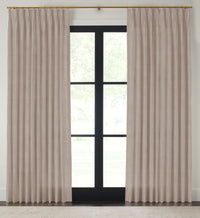 Quick Ship Panel, Pinch Pleat, Rosemary Linen, Double Width