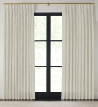 Quick Ship Panel, Pinch Pleat, Rosemary Linen, Double Width
