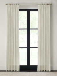 Quick Ship Panel, Euro Pleat, Rosemary Linen