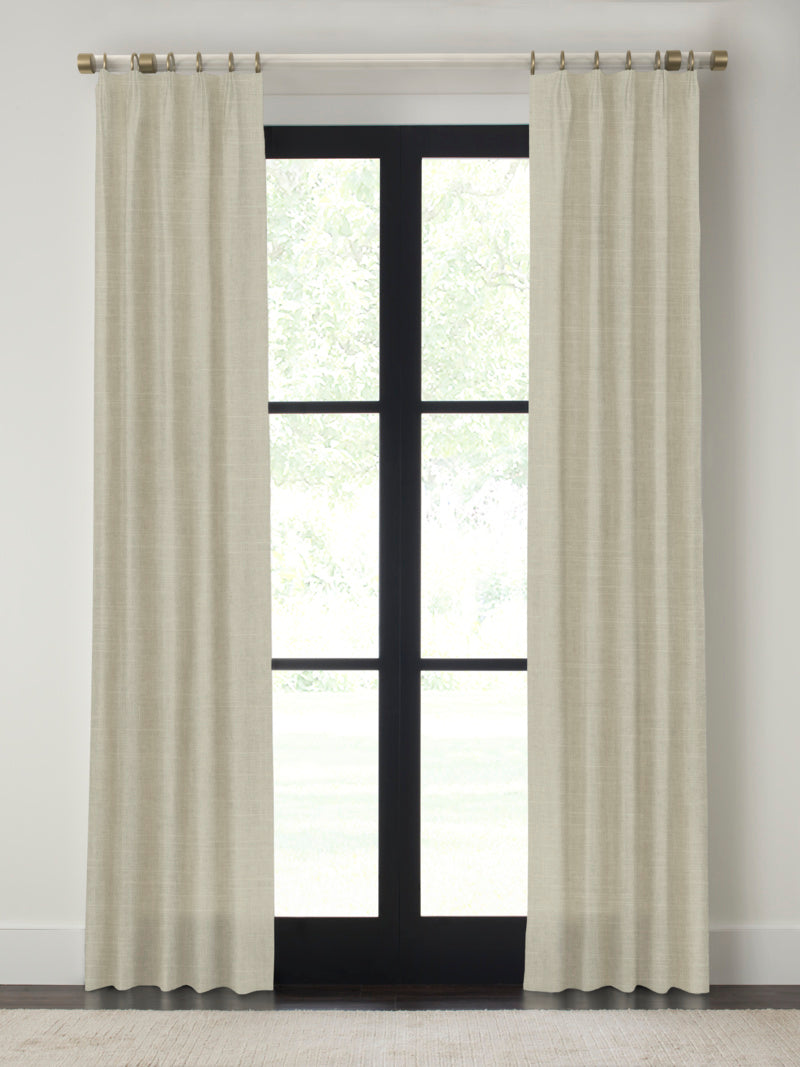 Quick Ship Panel, Euro Pleat, Pacific Linen,