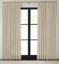 Quick Ship Panel, Pinch Pleat, Pacific Linen, Double Width