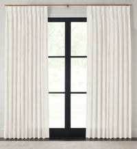 Quick Ship Panel, Pinch Pleat, Pacific Linen, Double Width